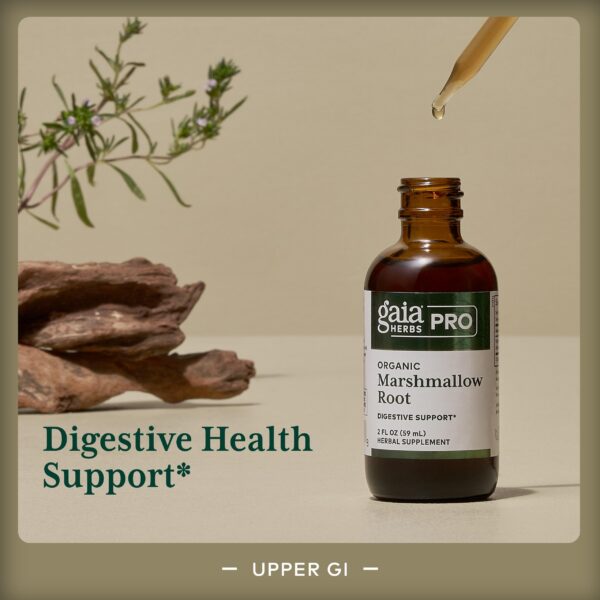 Etiqueta de ingredientes de raíz de malvavisco Gaia Herbs PRO