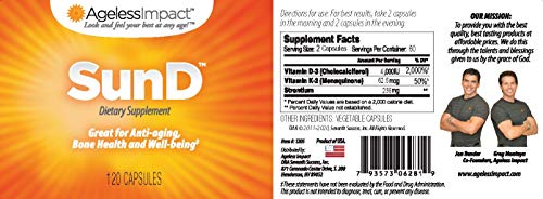 Ingredientes SunD vitamina d anti-envejecimiento con estroncio
