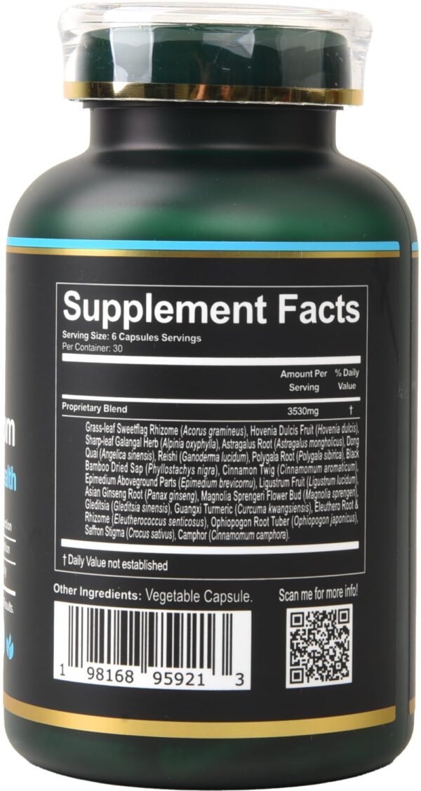 Version 1.0.0 Detalle del etiquetado de Brain Blossom con ingredientes