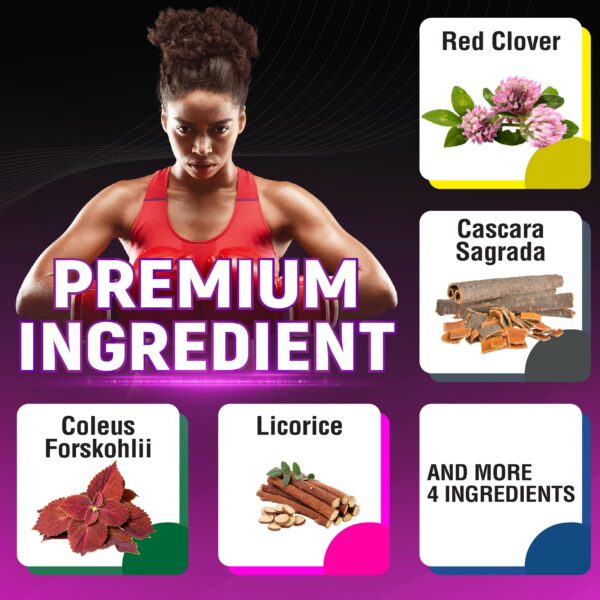 Detalle de ingredientes naturales del suplemento trébol rojo CIVIMUNA