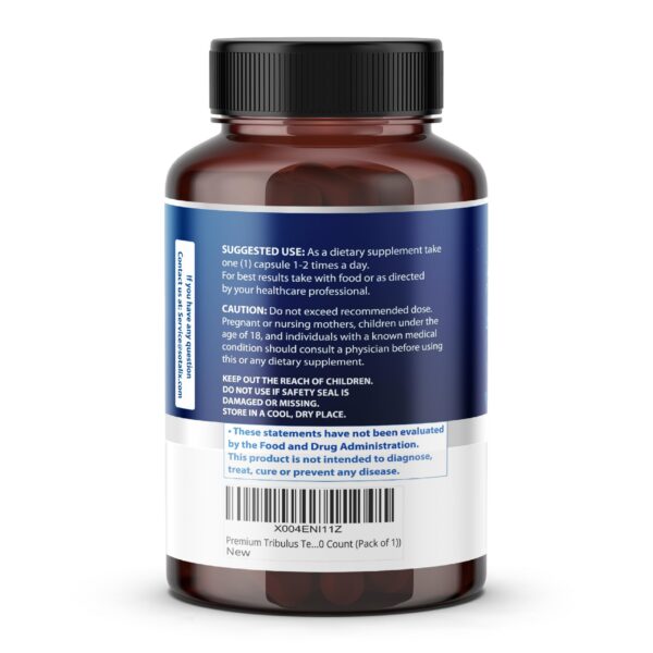 Ingredientes naturales en suplemento Tribulus Terrestris