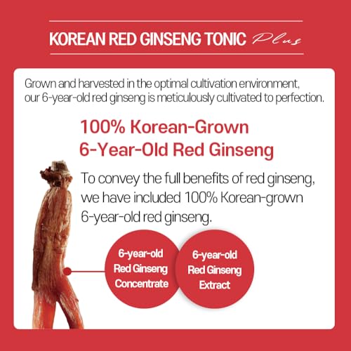 Ingredientes naturales del tónico SamSiDae de ginseng rojo