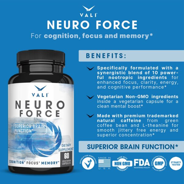 Ingredientes de VALI Neuro Force