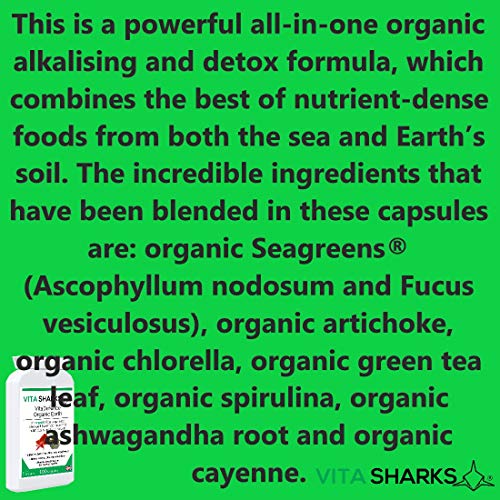 Version 1.0.0 Ingredientes naturales de VitaDefence Organic Earth en cápsulas