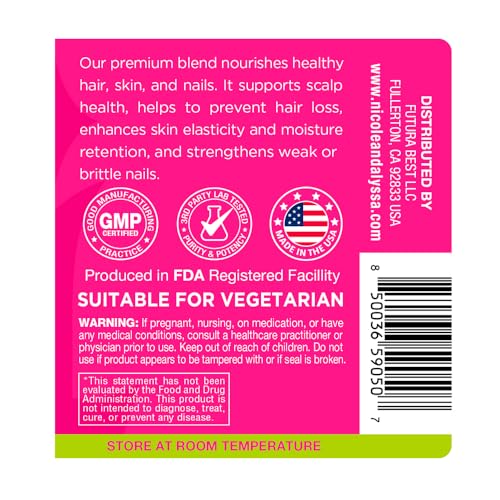 Vitaminas para uñas cabello y piel Growluxe ingredientes