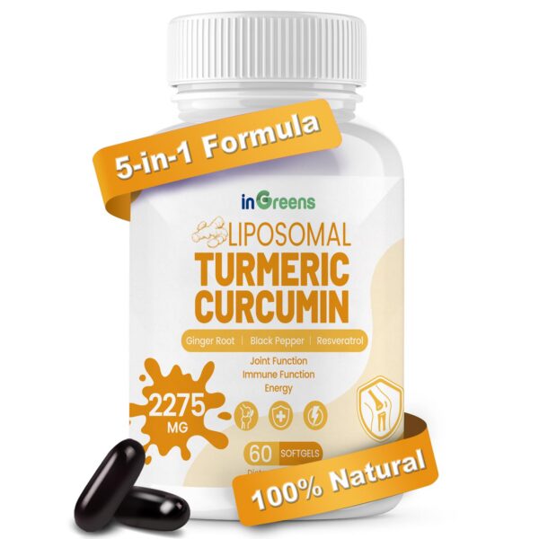 inGreens cápsulas blandas cúrcuma liposomal 60 unidades