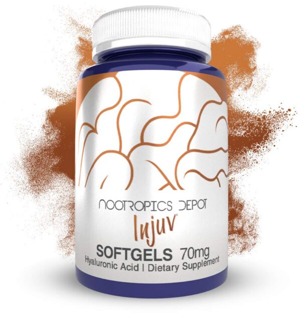 Injuv Softgels etiqueta cercana