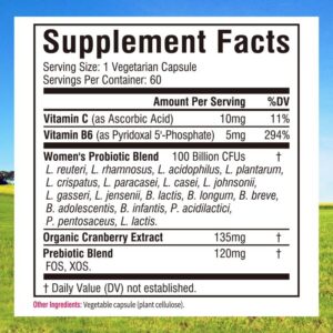 Cápsulas probióticas Innate Vitality para salud femenina