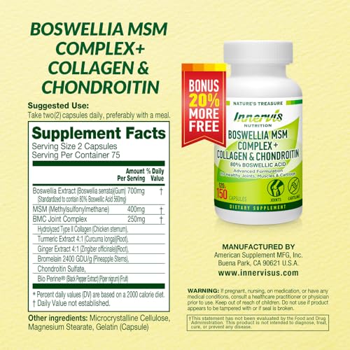 Version 1.0.0 Etiqueta frontal de Boswellia MSM Complex