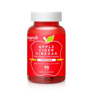 INNERVISNUTRITION vinagre de sidra de manzana 90 tabletas masticables