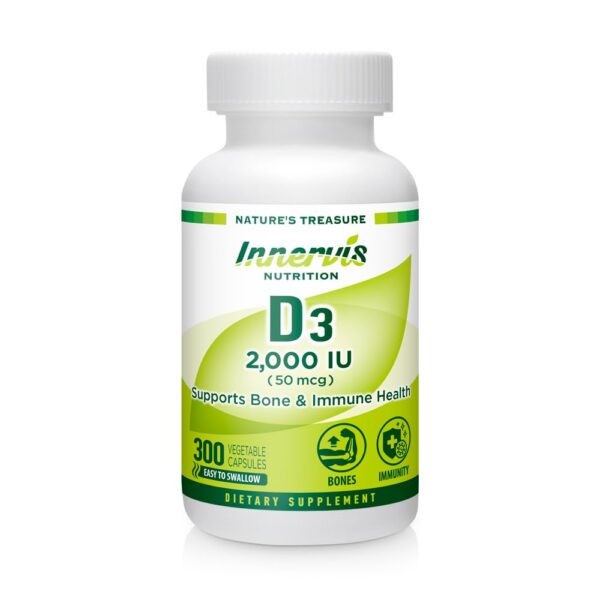 Innervnutrition cápsulas vegetales vitamina D3 2000 UI