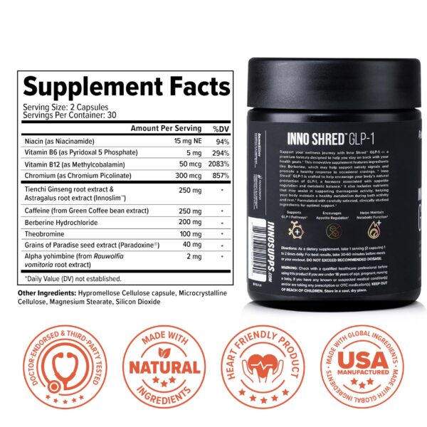 Frasco de Inno Shred GLP-1