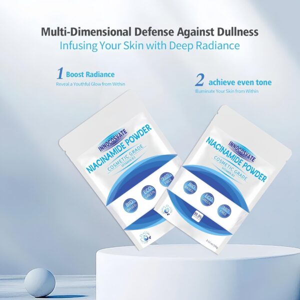 Version 1.0.0 Frasco de niacinamida grado cosmético para piel sensible