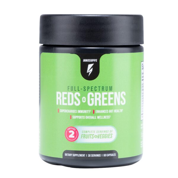 InnoSupps Full Spectrum Reds & Greens suplemento 30 cápsulas