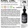Version 1.0.0 Zinc líquido iónico Innotech 60 ml botella con gotero