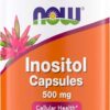 Inositol Now Foods 500 mg frasco con cápsulas vegetarianas