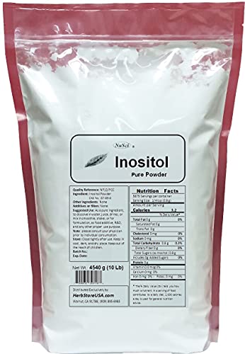 Inositol polvo puro calidad NF12 y FCC marca NuSci 4540 gramos