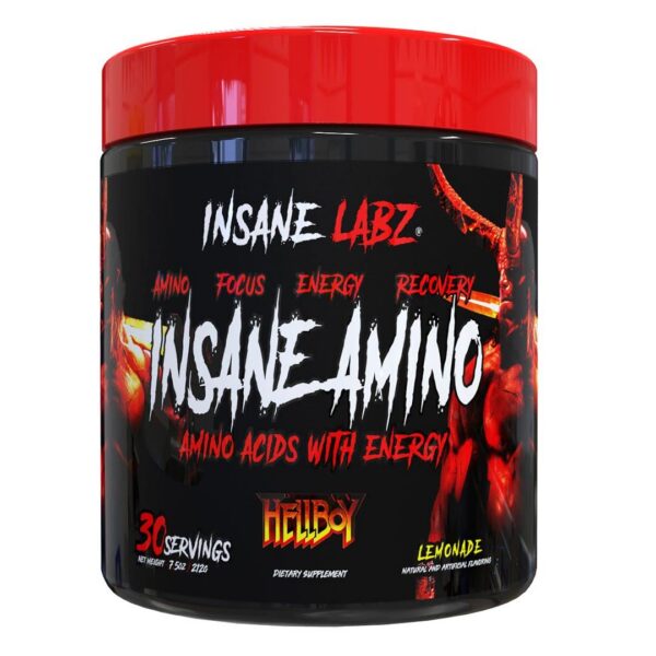 Frente del envase Insane Amino Hellboy Edition