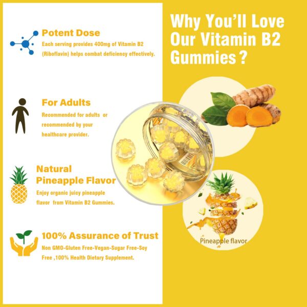 Gomitas color piña veganas