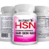 Instant HSN biotina natural para cabello piel y uñas saludables