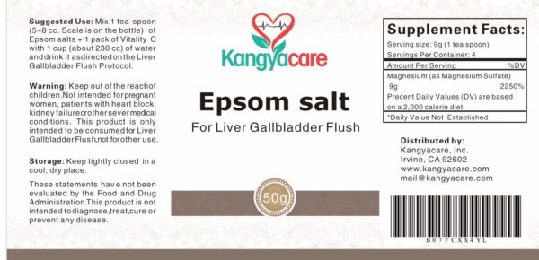 Instrucciones detalladas Kangyacare detox hígado vesícula