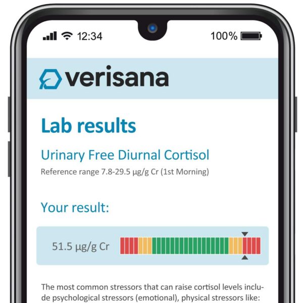 Instrucciones y materiales test sueño Verisana para análisis de orina seca