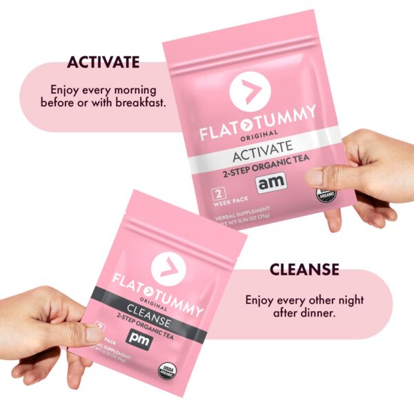 Instrucciones de té detox Flat Tummy para vientre plano