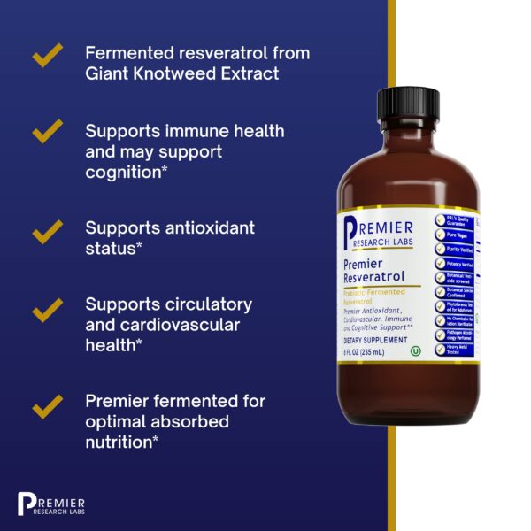 Instrucciones uso Resveratrol líquido Premier Research Labs