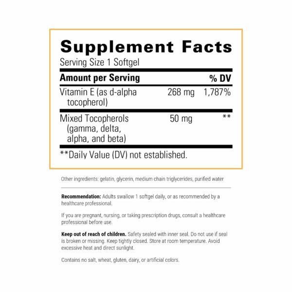 Integrative Therapeutics Vitamina E cápsulas blandas