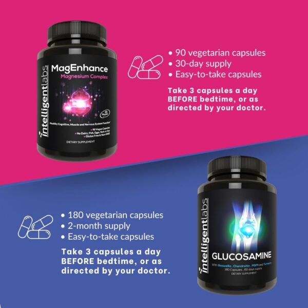 Intelligent Labs Mezcla de glucosamina y condroitina