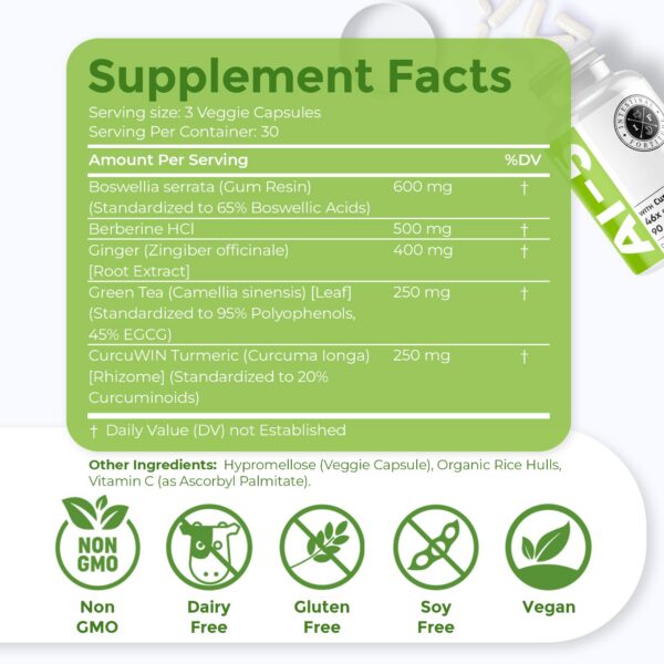 Botellas de cápsulas digestivas AI-5 Intestinal Fortitude