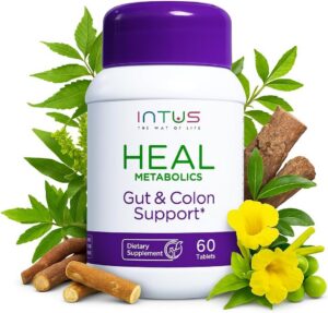 Version 1.0.0 Intus Heal suplemento digestivo – etiqueta frontal