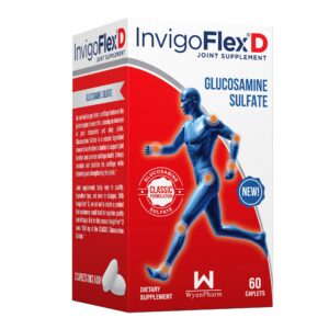 Frasco INVIGOFLEX D sulfato de glucosamina 1500mg, 60 tabletas