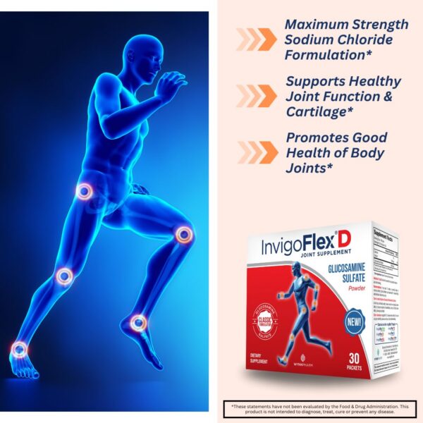 Paquetes de glucosamina sulfato 1500 mg