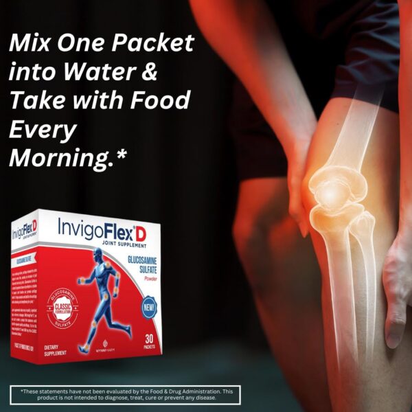 Frasco de glucosamina sulfato en polvo