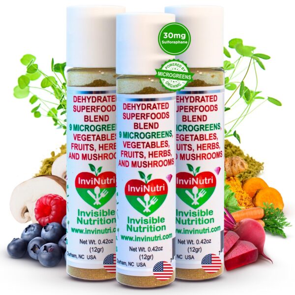 Paquete de polvo superfood InviNutri para comidas