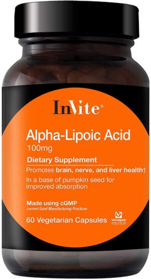 Frasco de Alpha Lipoic Acid Invite Health