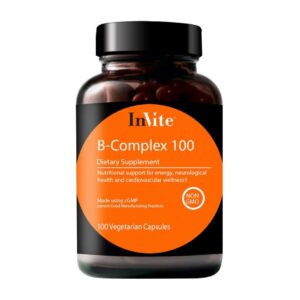 Version 1.0.0 Frasco de Invite Health B-Complex 100 frontal