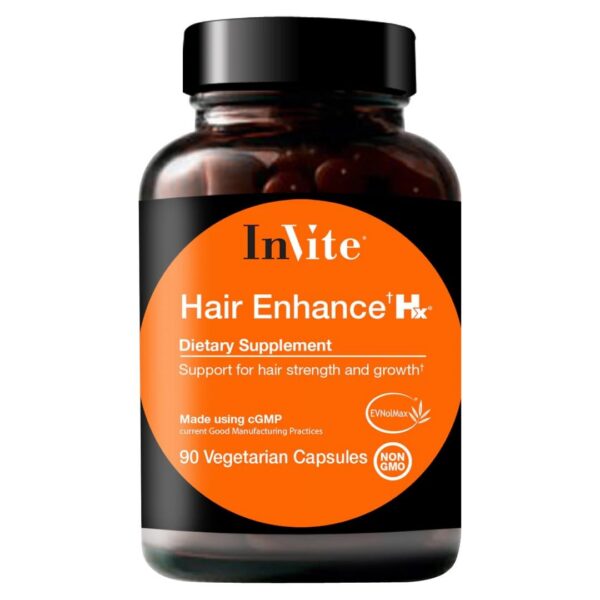 Invite Health Hair Enhance Hx botella y etiqueta frontal