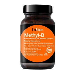 Invite Health Methyl-B cápsulas vegetarianas para salud cardiovascular y cognitiva