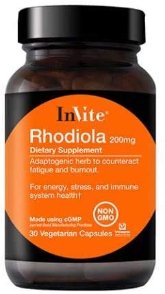 Version 1.0.0 Invite Health Rhodiola suplemento 200 mg 30 cápsulas vegetarianas