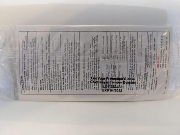 IOSAT Potassium Iodide 130 mg tabletas frasco lateral