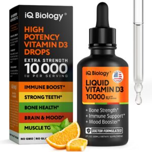 IQ Biology gotas vitamina d3 10000 ui orgánico para inmunidad