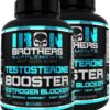 Frasco del suplemento Iron Brothers Estrogen Blocker con etiqueta