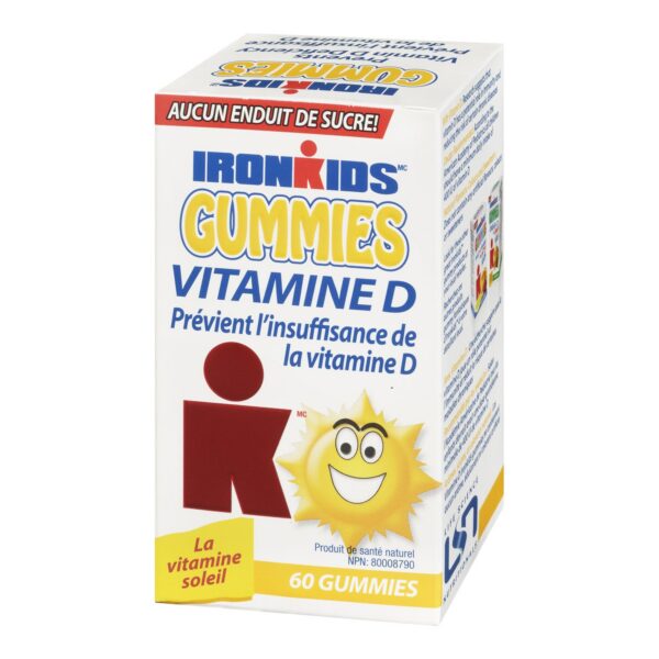 Frasco de gomitas IRONKIDS vitamina D para niños