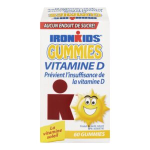Frente del empaque IRONKIDS gomas vitamina D para niños