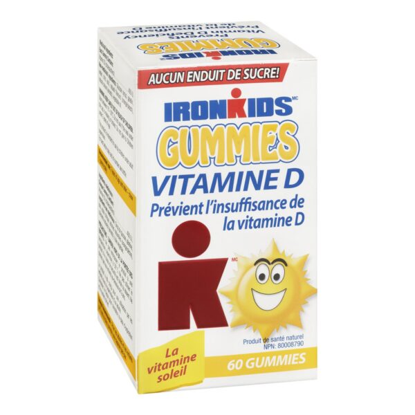 Etiqueta del producto IRONKIDS gomas vitamina D