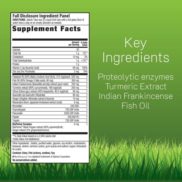 Etiqueta del producto Inflamma-Less