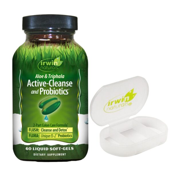 Irwin Naturals Aloe Triphala probióticos suplemento digestivo 60 cápsulas