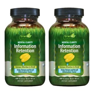 Irwin Naturals cápsulas blandas líquidas Claridad Mental frasco